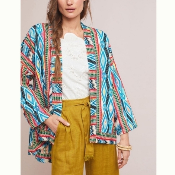 Anthro DRA Yolanda Los Angeles aztec jacket - Picture 1 of 11